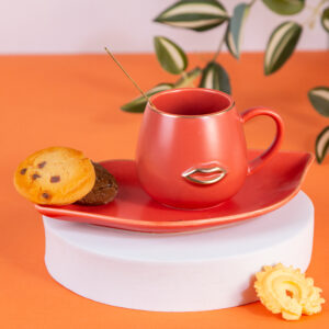Gift Mug with Lid and Spoon 150ml