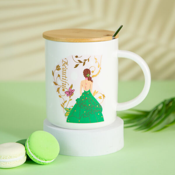 Gift Mug with Lid and Spoon – Princess 400ml