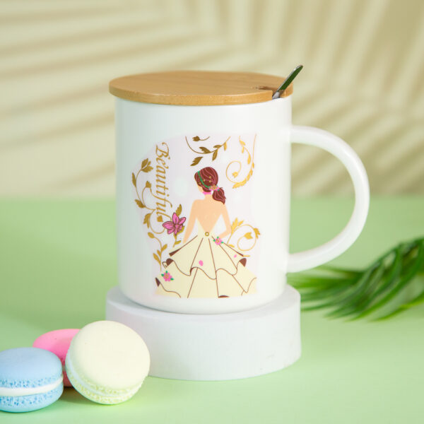 Gift Mug with Lid and Spoon – Princess 400ml