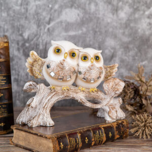 Decoration - Two Perched Owls