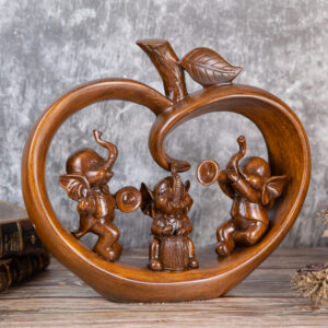 Decoration - Three Musical Elephants