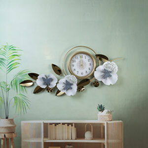 Wall clock - Flowers
