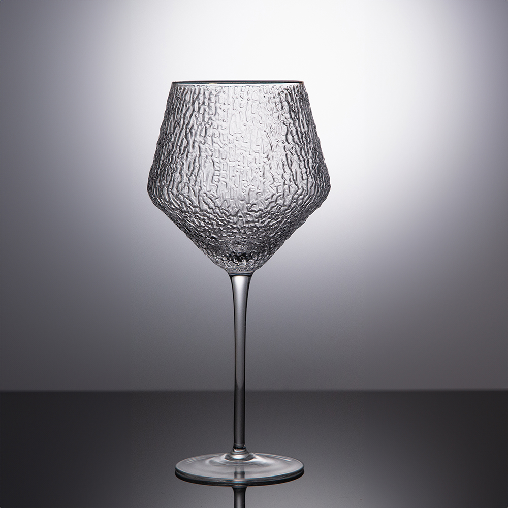Set of red wine glasses from the Ice series - 600ml - Image 2