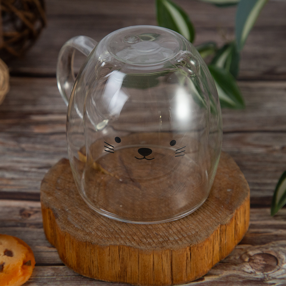 Zooki double wall glass cup - 280ml - Image 2