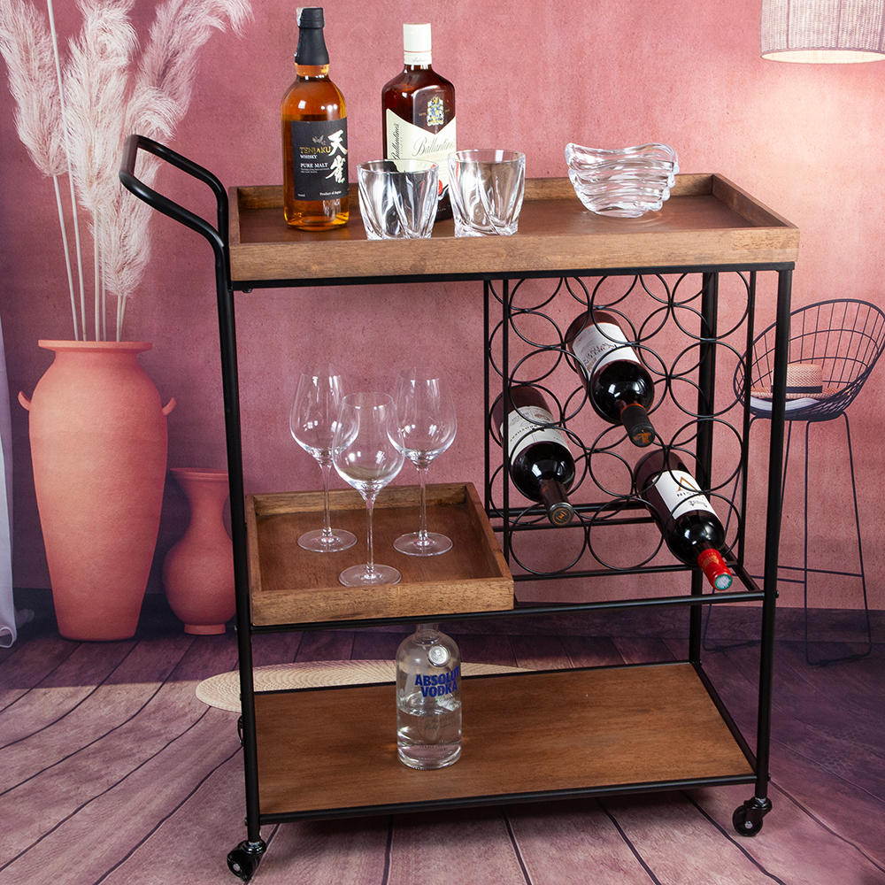 Serving
trolley - 3 levels