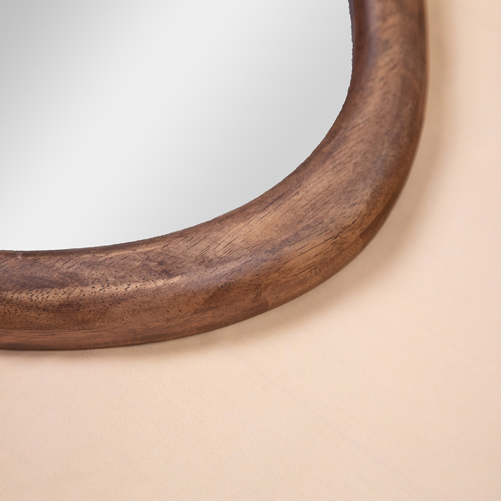 Mirror - rubber wood 65 cm - Image 2