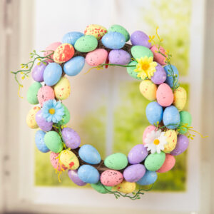 Easter wreath - Pastel eggs