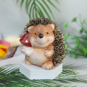 Decorative statue - Smiling hedgehog