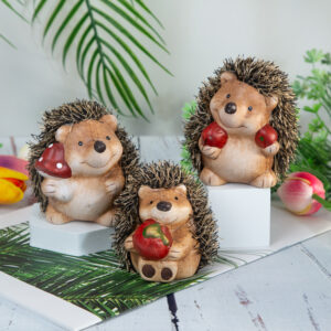Decorative statue - Smiling hedgehog