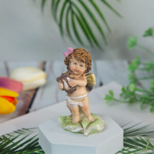 Decorative statue - Angel with musical instrument