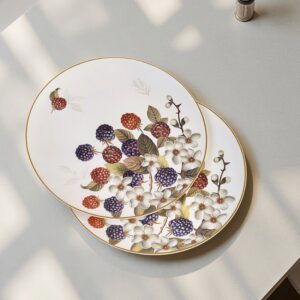 Set of 2 Porcelain Plates – Fruit | 8" (20.5cm)