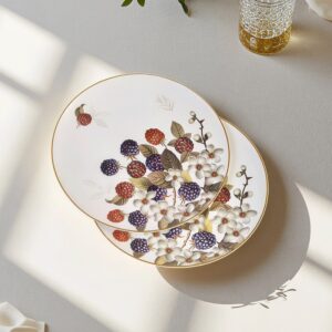 Set of 2 Porcelain Plates – Fruit | 8" (20.5cm)