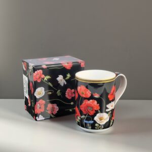 Gift Mug – Poppies | 420ml | Porcelain
