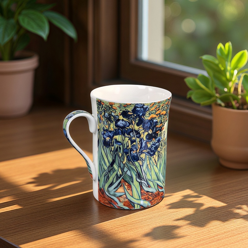 Gift Mug – Irises | 300ml | Porcelain