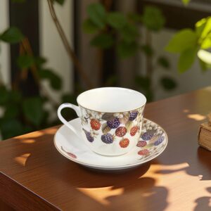 Gift Cup with Saucer – Fruit | 470ml | Porcelain