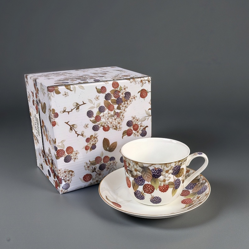 Gift Cup with Saucer – Fruit | 470ml | Porcelain - Image 3